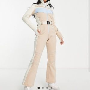 Petite ski suit in pastel color